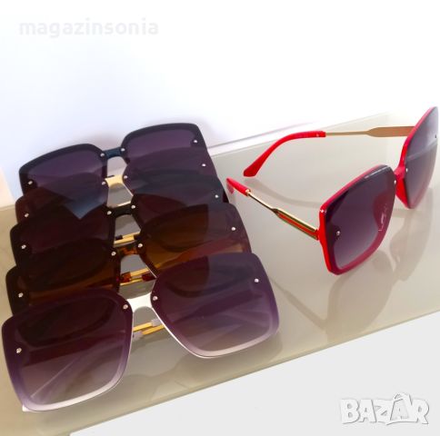 Дамски слънчеви очила//6 цвята//подарък торбичка за съхранение+кърпичка за почистване, снимка 7 - Слънчеви и диоптрични очила - 45101825