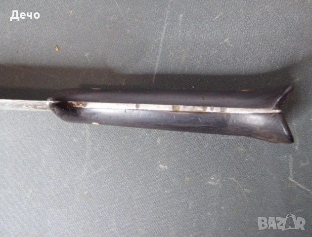 32см Стар Автентичен дамасково острие нож със Звездата на Давид и Сребърен Филигран Каракулак, снимка 6 - Антикварни и старинни предмети - 53657993