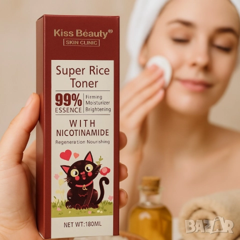 Тонер за лице с оризов екстракт, никотинамид и церамиди Super Rice Toner – 180 мл