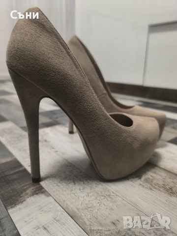 Обувки на ток и платформа , снимка 3 - Дамски обувки на ток - 52766485