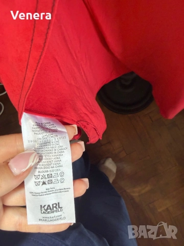karl Lagerfeld ефектна риза - нова с етикет, снимка 6 - Ризи - 53769805