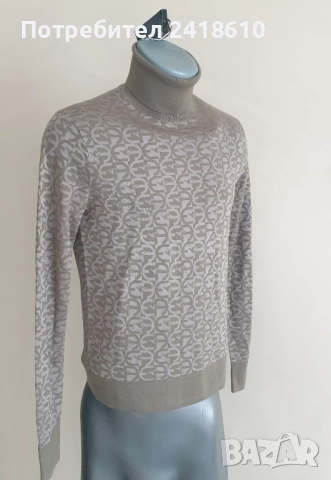 Emporio Armani Wool Knit Monogram Turtleneck Mens Size XS - S НОВО! ОРИГИНАЛ! Мъжко Вълнено Поло!, снимка 14 - Пуловери - 52399413