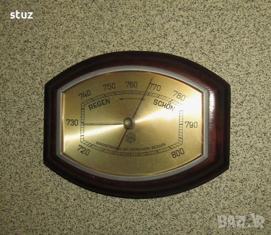 Антикварен немски стенен барометър Sundo, снимка 2 - Други - 53684646