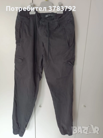 Черен карго панталон, снимка 2 - Панталони - 52348658