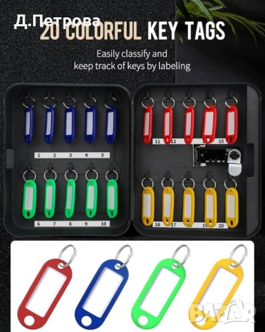 Метална кутия за ключове с код, снимка 7 - Други стоки за дома - 53689637