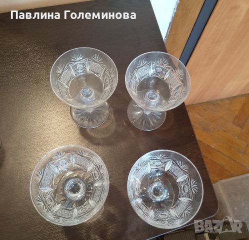 кристални чаши за шампанско , снимка 3 - Чаши - 45538901