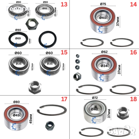 Колесен лагер главина, снимка 4 - Части - 51861014