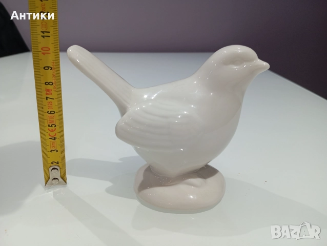 Порцеланова стара фигура на птичка, снимка 3 - Декорация за дома - 52564226