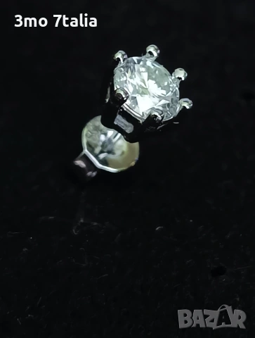 Moissanite обици, снимка 4 - Обеци - 53503642