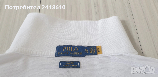 POLO Ralph Lauren Pique Cotton Slim Fit Stretch Mesh Mens Size XL ОРИГИНАЛ! Мъжка Тениска!, снимка 8 - Тениски - 53927178
