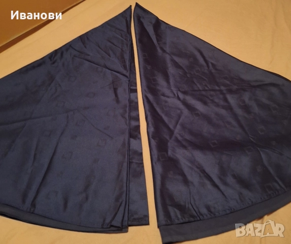 2 празнични тъмносини кръгли покривки, нови, 160 см