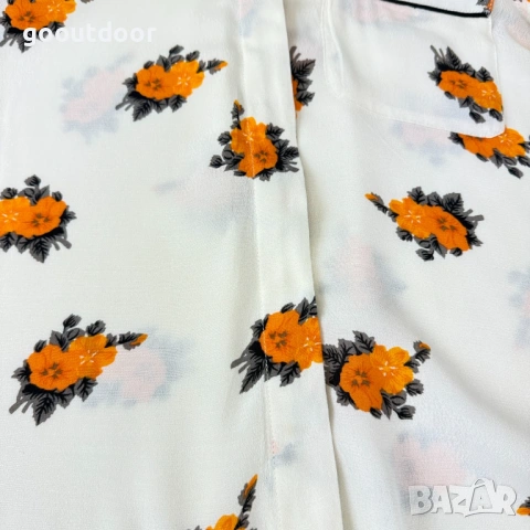 Ganni Rosemont Floral принт риза (38), снимка 3 - Ризи - 53332660