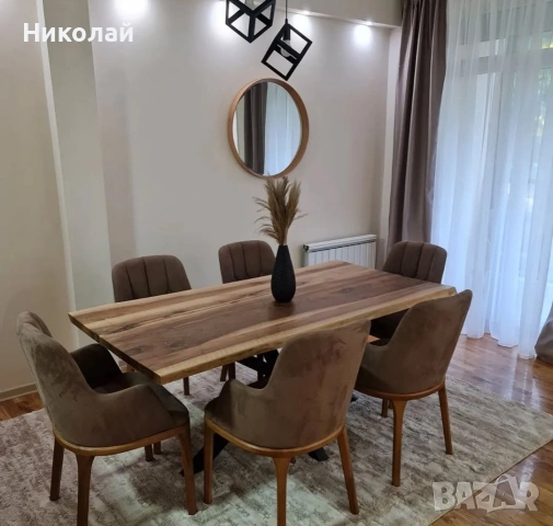 трапезна маса масив орех, снимка 12 - Маси - 53541307