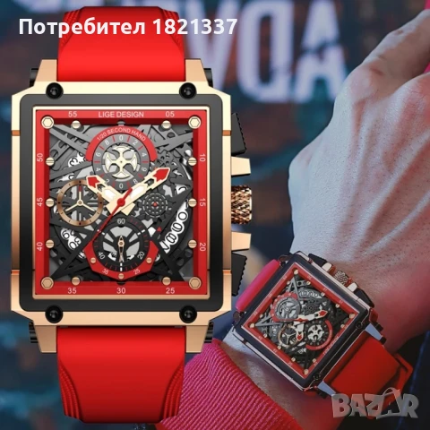 Луксозен мъжки часовник , снимка 2 - Мъжки - 50576869