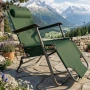 Сгъваем зелен шезлонг с възглавница - комфорт и релакс, снимка 6