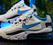 NIKE AIR MAX 270 REACT Цвят-Бяло и Синьо мъжки маратонки , снимка 1