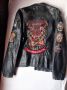 Ed Hardy motto biker leather jacket M, снимка 3