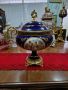 Уникална голяма изключително красива антикварна белгийска порцеланова купа Lumedart, снимка 1 - Антикварни и старинни предмети - 45368993