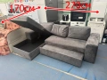 110411   ъглов холов разтегалтелен диван 170/270 см -цена 312.93 лв или160  евро smr  - разтегателен, снимка 1