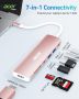 Нов Мултипортов Адаптер USB-C към HDMI, PD 100W, 7 в 1 хъб, снимка 2