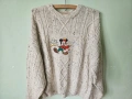Mickey Mouse пуловер Disney L/XL ембродерия pullover , снимка 1