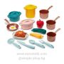 Игрален комплект Ecoiffier Vert Azur, комплект играчки - съдове за готвене и хранителни продукти, 20
