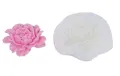 3D Розов Божур цвете силиконов молд форма фондан смола гипс шоколад декор, снимка 2