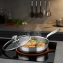 Тиган с капак Дълбок, Незалепващо Покритие, Неръждаема стомана, снимка 4