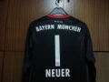 Bayern Munich Neuer Adidas оригинална тениска фланелка вратарски екип Нойер Байерн Мюнхен , снимка 3