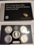 САЩ сет 5 броя 1/4 долар мат-гланц 2012г. сребро, снимка 3
