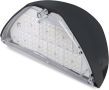 Bright Source Outdoor 28w вградена LED триъгълна метална стенна лампа, фотоклетка, IP65, 3300lm, снимка 1 - Лед осветление - 45746255