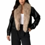 Дамско яке от изкуствена кожа с яка от изкуствена кожа, 5цвята , снимка 14