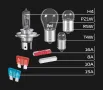Комплект резервни халогенни крушки Formula 1 H4 SK 400 - 8 части, снимка 2