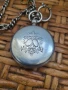 Сребърен джобен часовник със сребърен кюстек , снимка 3