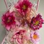 Луксозна Розова Чанта със Цветя 🌸, снимка 2