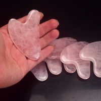 Розов нефритен камък скрепер за лице във формата на сърце за лице, снимка 3 - Други - 45454318
