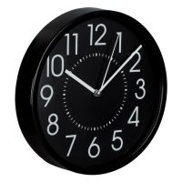 Стенен часовник Liberta, Матов, Черен, 20см, снимка 2 - Стенни часовници - 45701630