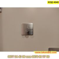 Самозалепваща се единична закачалка за баня от стомана в цвят инокс - КОД 4048, снимка 9 - Други стоки за дома - 45482687