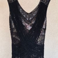 Уникална бутикова рокля с ресни, снимка 4 - Рокли - 41651467
