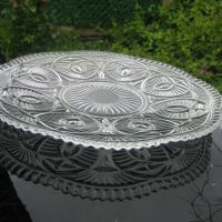 Кристално плато за торта, снимка 4 - Чинии - 45540148