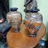 Прекрасен чифт антикварни колекционерски китайски порцеланови вази , снимка 5 - Вази - 45219273