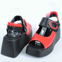 СЕЗОН'24! Ефектни дамски сандали на платформа-Естествена кожа-Два цвята, снимка 4 - Сандали - 45191814