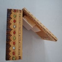 Дървена табакера 12.5 х 11 h 4.5 см. , снимка 15 - Други стоки за дома - 37418542