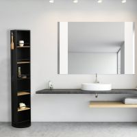 Въртяща се огледална колона за баня , снимка 6 - Шкафове - 45448016