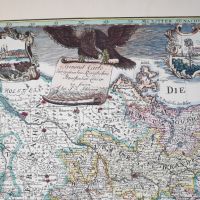 Карта на всички кралски пруски земи, голяма карта, снимка 3 - Колекции - 45747719