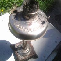 Стара газена австро - унгарска лампа без стъкло, снимка 3 - Други ценни предмети - 45203965