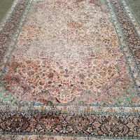 ръчно тъкан копринен килим, снимка 10 - Килими - 45927252