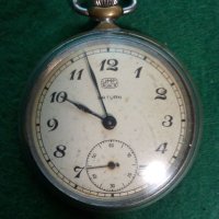 Руски джобен часовник Сатурн- не работи, снимка 1 - Антикварни и старинни предмети - 45920334