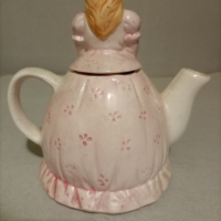 Рядка находка Очарователен винтаж чайник изработен от Shawnee Pottery само за декоративни цели , снимка 10 - Декорация за дома - 44961675