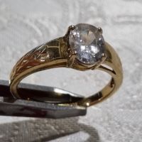 Vintage сребърен пръстен с позлата 3,62 грама , снимка 6 - Пръстени - 45306470
